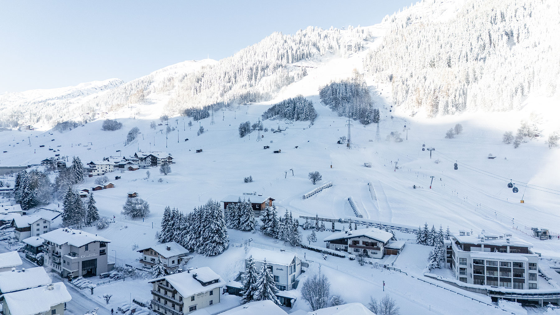 Winterlandschaft rund um unsere Omaela Apartments