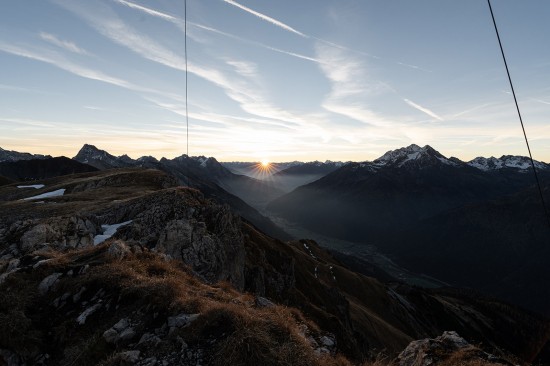 Sonnenaufgang auf dem Hirschpleiskopf im Herbst