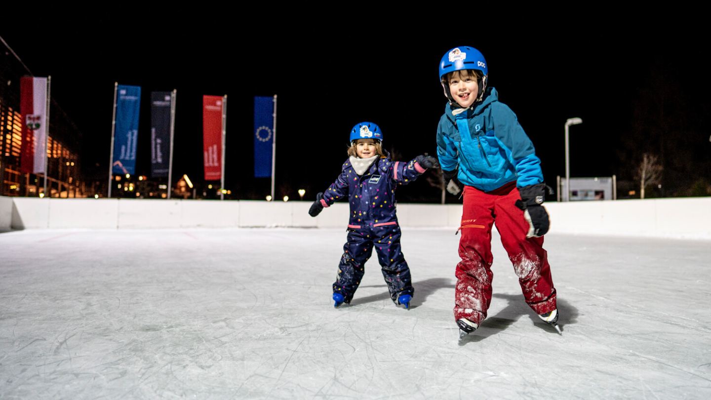Eislaufen für Klein & Groß am Arlberg