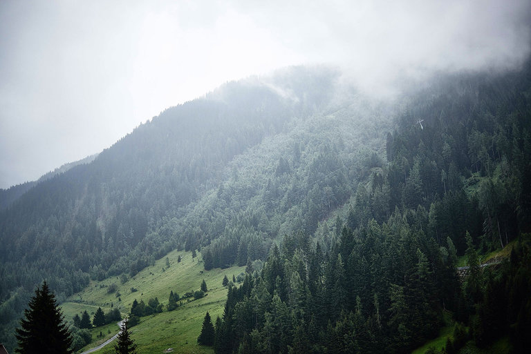 Holiday on the Arlberg in bad weather