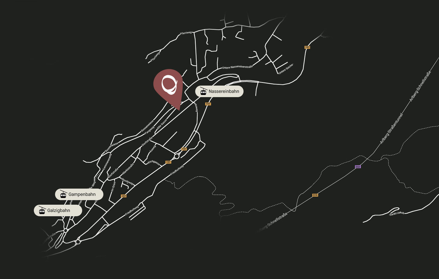 Our location on the map