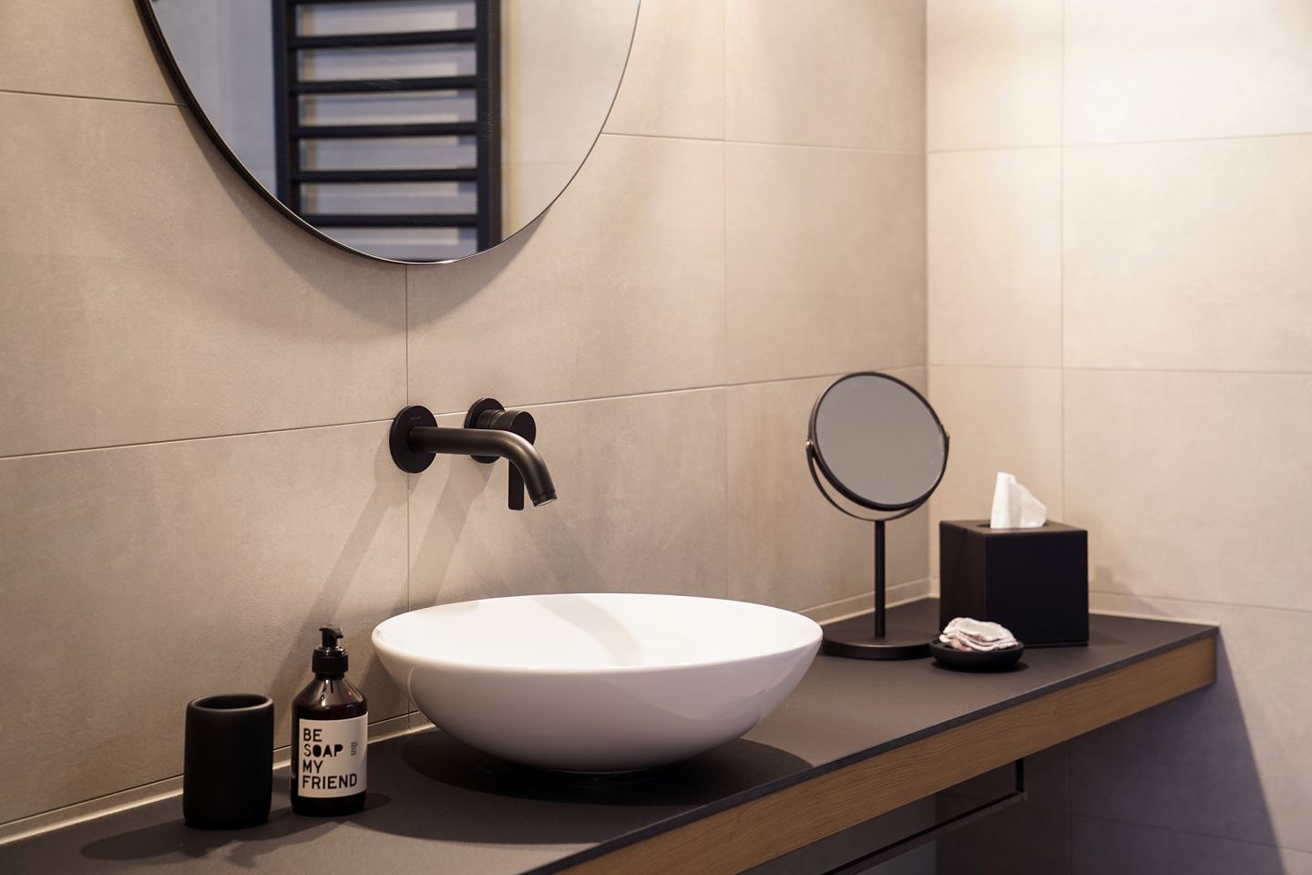 Badezimmer in der Ferienwohnung im Omaela